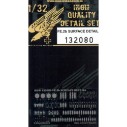 Hgw 132080 1/32 Fe.2b - Surface Details Photo-etched Parts