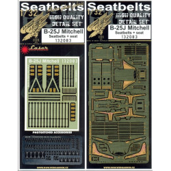 Hgw 132083 1/32 Pilot Seats And Seatbelts For B-25 Mitchell For Hk Models
