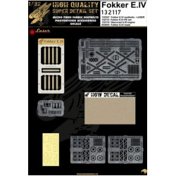 Hgw 132117 1/32 Fokker E.iv Super Detail Set Seatbelts, Pe, Engine, Masks