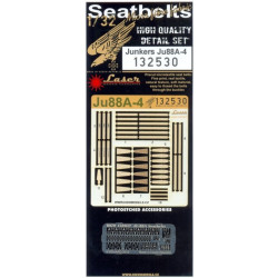 Hgw 132530 1/32 Seatbelts For Junkers Ju 88a-4 For Revell Accessories For Aircraft