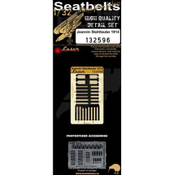 Hgw 132596 1/32 Seatbelts For Jeannin Stahltaube 1914 For Wingnut Wings