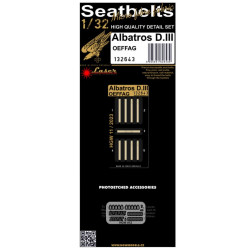 Hgw 132643 1/32 Seatbelts For Albatros D.iii Oeffag Accessories For Aircraft