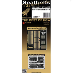 Hgw 132677 1/32 Messerschmitt Bf110 - Tracks Textile Belts Photo-etched Accessories
