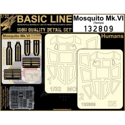Hgw 132809 1/32 Seatbelts For Mosquito Mk Vi Basic Line Seatbelts And Masks For Tamiya
