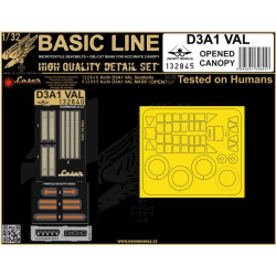 Hgw 132845 1/32 Seatbelts And Mask For D3a1 Val Opened Canopy Basic Line For Infinity Models.