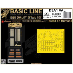 Hgw 132846 1/32 Seatbelts And Mask For D3a1 Val Closed Canopy Basic Line For Infinity Models