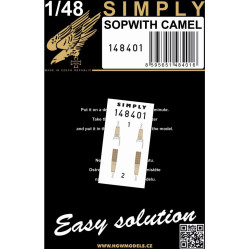 Hgw 148401 1/48 Seatbelts For Sopwith Camel 3d Print Accessories For Aircraft