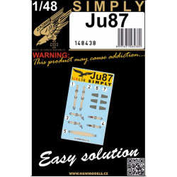 Hgw 148438 1/48 Simply Belts Ju87 Stuka - Seatbelts
