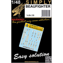 Hgw 148439 1/48 Simply Belts Bristol Beaufighter - Seatbelts