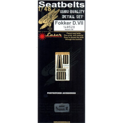 Hgw 148520 1/48 Seatbelts For Fokker D.vii Accessories For Aircraft