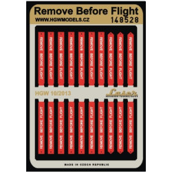 Hgw 148528 1/48 Belts Remove Before Flight Accessories For Aircraft