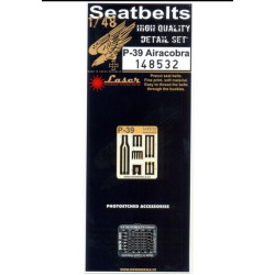 Hgw 148532 1/48 Seatbelts For P-39 Airacobra For Eduard, Revell And Hasegawa Kit