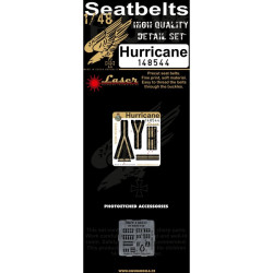 Hgw 148544 1/48 Seatbelts For Hurricane Pre-cut Laser Accessories For Aircraft