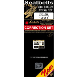 Hgw 148553 1/48 Seatbelts For Se.5a Accessories For Aircraft