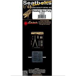 Hgw 148566 1/48 Seatbelts For Hawker Sea Fury Qs Type Accessories For Aircraft