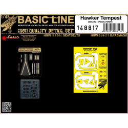 Hgw 148817 1/48 Seatbelts And Mask Hawker Tempest Basic Line Eduard Special Hobby