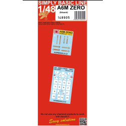 Hgw 148905 1/48 A6m Zero - Basic Line Recommended For Eduard Kit Aircraft Accessories