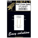 Hgw 172007 1/72 Seatbelts For Raf Ii.ww Late Accessories For Aircraft
