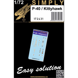 Hgw 172431 1/72 P-40 / Kittyhawk Seatbelts