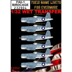 Hgw 232904 1/32 Decal For F4u-1 Birdcage Wet Transfer Accessories For Aircraft