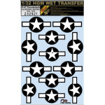 Hgw 232921 1/32 Decal For P-47 Thunderbolt Us National Insignia 1944-1945 Wet Transfer