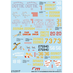 Hgw 233917 1/32 P-47d Over New Quinea Pt.4 Wet Decal