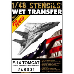 Hgw 248031 1/48 F-14 Tomcat Stencils And Rbf Wet Decal