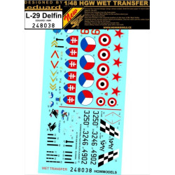 Hgw 248038 1/48 Decal For L-29 Delfin Markings Accessories For Aircraft