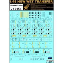 Hgw 248054 1/48 Decal For Us Ordnance Set Wet Transfer Accessories For Aircraft