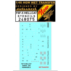 Hgw 248075 1/48 Decal For F6f-5 Hellcat Stencils Accessories For Aircraft