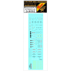 Hgw 248092 1/48 Decal For Bf 110 Stencils Accessories For Aircraft