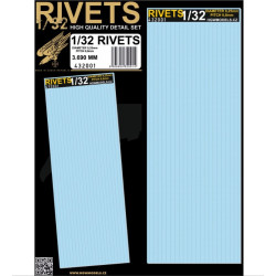 Hgw 432001 1/32 Free Lines - Positive Rivets Accessories Kit