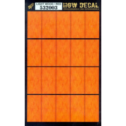 Hgw 532003 1/32 Decal Red Light Wood Transparent