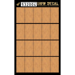 Hgw 532004 1/32 Decal Natural Light Wood Base White Transparent