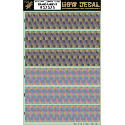 Hgw 532029 1/32 Decal 5 Colour Lozenge Transparent