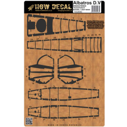 Hgw 532083 1/32 Decal For Albatros D.v Light Wood Accessories For Aircraft