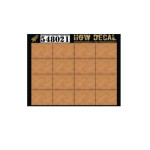 Hgw 548021 1/48 Decal Natural Light Wood Base White Transparent A5x16pcs