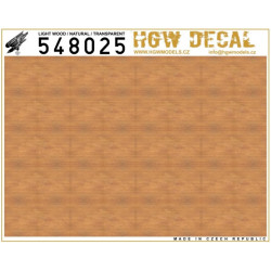 Hgw 548025 1/48 Decal Light Wood Transparent No Grid Accessories For Aircraft