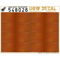 Hgw 548026 1/48 Decal Dark Wood Transparent No Grid Accessories For Aircraft