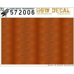 Hgw 572006 1/72 Decal Dark Wood Transparent Decals For Aircraft