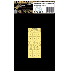 Hgw 624005 1/24 Bf109g-5/6 - Masks Kit From Airfix