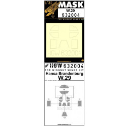 Hgw 632004 1/32 Mask For W.29 For Wingnut Wings Accessories For Aircraft