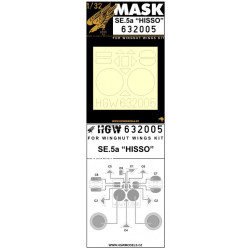 Hgw 632005 1/32 Mask For Se.5a For Wingnut Wings Accessories For Aircraft