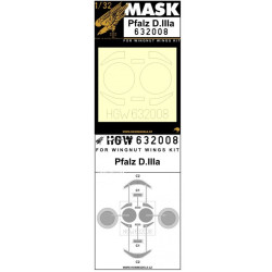Hgw 632008 1/32 Mask For Pfalz D.iiia For Wingnut Wings Accessories Kit
