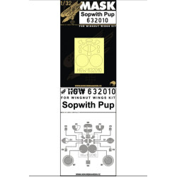 Hgw 632009 1/32 Mask For Bristol F.2b Fighter For Wingnut Wings Accessories Kit