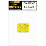 Hgw 632436 1/32 Inside And Outside Canopy Mask For Fiat Cr.42 For Icm Kit