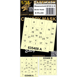 Hgw 635408 1/35 Bf109g-10 Mask Designed For Border Model