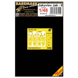 Hgw 648415 1/48 Masks For Jakovlev Jak-9 For Zvezda