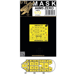 Hgw 672003 1/72 Masks For A6m5 Zero For Tamiya