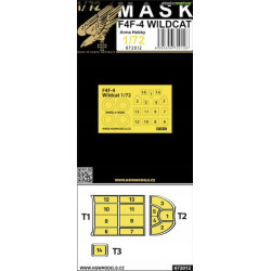 Hgw 672012 1/72 Masks For F4f-4 Wildcat For Arma Hobby